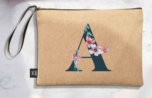 Tote bag letter a - wedding gifts